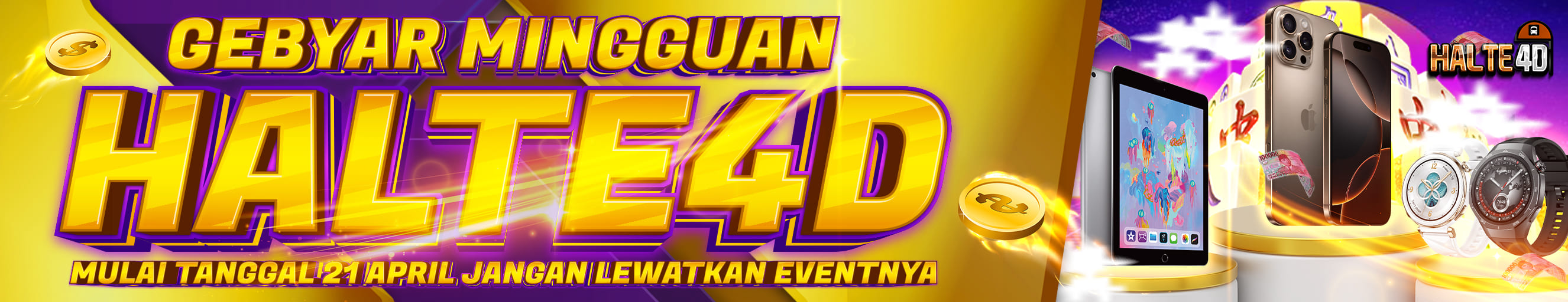 Banner Mingguan Promosi Halte4D